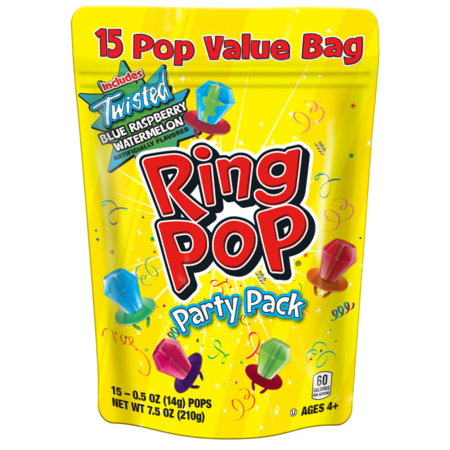 RING POP Ring Pop 15Ct. Gusseted Bag, PK6 614